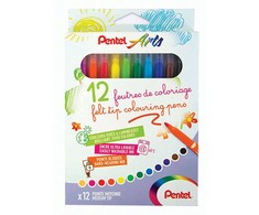 Flomasteriai PENTEL ARTS, 12 spalvų
