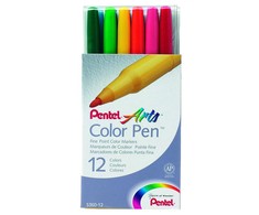 Flomasteriai PENTEL ARTS S360 1-2 mm