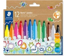 Flomasteriai STAEDTLER Noris Jumbo, 12 vnt.