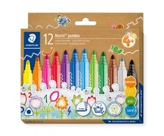 Flomasteriai STAEDTLER Noris Jumbo, 12 vnt.