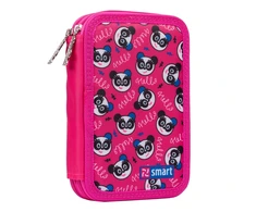 Forminis penalas SMART dvigubas, HP-01 Sveika, panda, mėlyna/rožinė