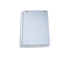 Konferencijų bloknotas FORPUS, 600 mm x 850 mm, 50 lapų, langeliais, balta spalva