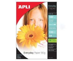 Foto popierius APLI EVERYDAY, A4, 180 g/m2, 100 lapų