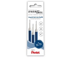 Gelinės šerdelės PENTEL Energel M, 3 vnt., mėlynos sp.