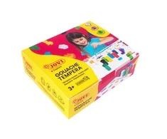 Guašas tempera JOVI, 15ml, 12 spalvų rinkinys + teptuku