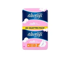 Higieniniai paketai ALWAYS Ultra Sensitive Quattro, 40 vnt.
