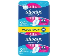 Higieniniai paketai ALWAYS Ultra Super Plus, S2, 16 vnt.