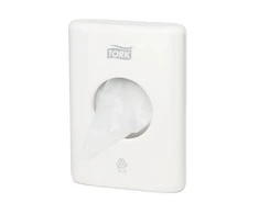 Higieninių paketų maišelių dozatorius TORK B5, 100 x 36 x 140 mm (566000), baltos spalvos