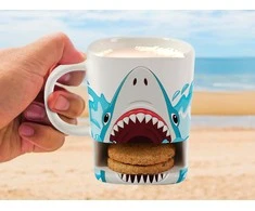 Puodelis Itotal Shark, su sausainių skyreliu, 250ml