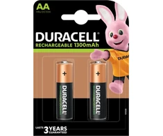 Įkraunamos baterijos DURACELL AA 1300 mAh, 2 vnt