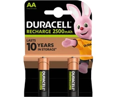 Įkraunamos baterijos DURACELL AA/HR6, 2500 mAh, 2 vnt.