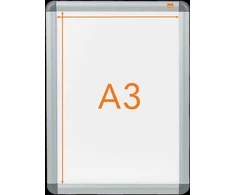 Informacinis rėmelis Nobo A3, atlekiamais kraštais, aliuminio rėmas