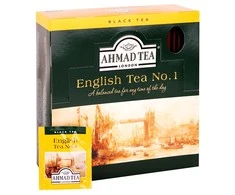 Juodoji arbata AHMAD Alu ENGLISH TEA N1, 100 x 2 g arbatos pakelių
