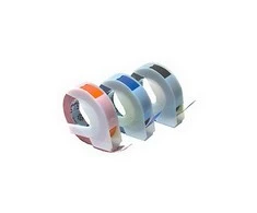 Juostelė DYMO, 9x3mm, plastikinė Balta/Mėlyna