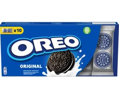 Kakaviniai sausainiai OREO su vanilės skonio įdaru, 220 g