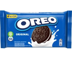 Kakaviniai sausainiai OREO su vanilės skonio įdaru, 264 g