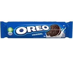 Kakaviniai sausainiai OREO su vanilės skonio įdaru, 154 g