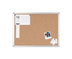 Kamštinė lenta BI-OFFICE AYDA 60x45, aliuminio rėmas