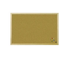 Kamštinė lenta BI-OFFICE BUDGET 40x30, pušies rėmas