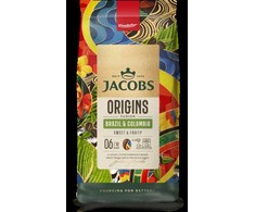 Kavos pupelės JACOBS Origins Brazil &amp; Colombia, 1kg