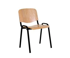 Lankytojų kėdė NOWY STYL ISO Juodas WOOD, iš faneros, medienos sp.