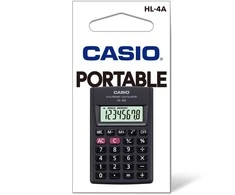 Kišeninis skaičiuotuvas CASIO HL-4A, 56 x 87 x 8.6 mm
