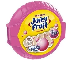Kramtomos gumos juostelės JUICY FRUIT Fancy Fruit, 56g