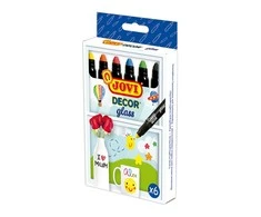 Kreidelės piešimui ant stiklo JOVI GLASS, 6 spalvos