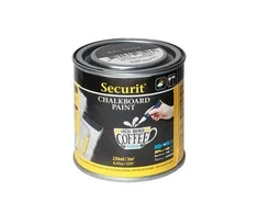Plakatas Kreidinės lentos dažai SECURIT, 250 ml, juoda sp.