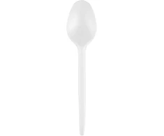 Kreispack Vienkartiniai šaukštai SUPERIOR, PS, balti, 17 cm, 50 vnt