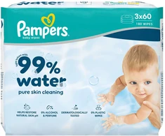 Kūdikių servetėlės PAMPERS Vanduo, 3x60 vnt.