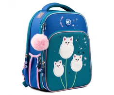 Kuprinė su pakietinta nugara YES S-78 Dandelion Cats, Capri mėlyna