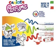 Kvepiantys flomasteriai CARIOCA Perfume Special, su antspaudais, 30 vnt./pak.