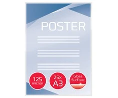 Laminavimo vokeliai GBC, A3, 125 mik., blizgūs, 25 vnt.