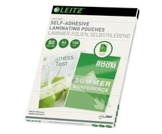 Laminavimo vokeliai Leitz, A4, , 80 mik., lipnūs, 100 vnt