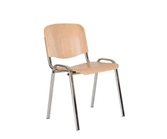 Lankytojų kėdė NOWY STYL ISO CHROME WOOD, iš faneros, medienos sp.
