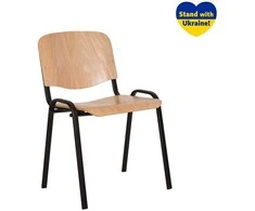 Lankytojų kėdė NOWY STYL ISO Juodas WOOD, iš faneros, medienos sp.