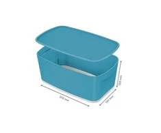 Leitz Daiktadėžė Cozy L:MyBox su dangteliu, maža, mėlynos sp..