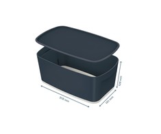 Leitz Daiktadėžė Cozy L:MyBox su dangteliu, maža, pilkos sp.