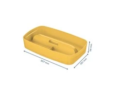 Leitz Daiktadėžė Cosy L:MyBox su skyriais, maža, geltonos sp.