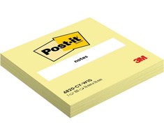 Lipnūs lapeliai Post-it®, 76x 76 mm, 100 lapelių, kanarėlės geltona