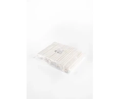 Live Paper Popieriniai šiaudeliai, balti, individualiai supakuoti, D 8 mm, L 23 cm, 250 vnt