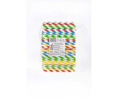 Live Paper Popieriniai šiaudeliai, spalvotos spiralės, D 8 mm, L 15 cm, 250 vnt