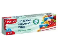 Maišeliai produktų šaldymui PACLAN, su užtrauktuku, 3 l,10vnt.