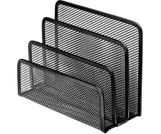 Metalinis stovas laiškams FOROFIS, 17,8x7,6x12cm, juodos sp.