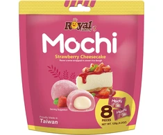 Royal Mochi Močiai ROYAL FAMILY, braškinio sūrio pyrago skonio, 120 g