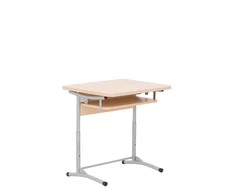 Mokyklinis stalas NOWY STYL, E-172/1 ALU, vienvietis