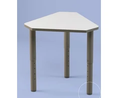 Motris Reguliuojamo aukščio stalas ATRIA 78x68 cm (T2-T6) baltas