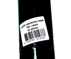 Multipack Šiukšlių maišai, 40 L, 25 vnt, LDPE, 30 mic, juodi