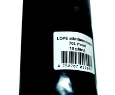 Multipack Šiukšlių maišai, 70 l, 10 vnt, LDPE, 80 mic, 58 x 75 cm, juodi